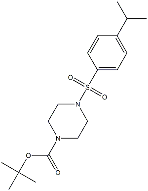 tert-butyl 4-((4-isopropylphenyl)sulfonyl)piperazine-1-carboxylate Struktur