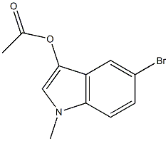 5-bromo-1-methyl-1H-indol-3-yl acetate Struktur