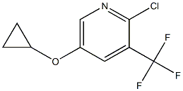 2-chloro-5-cyclopropoxy-3-(trifluoromethyl)pyridine Struktur