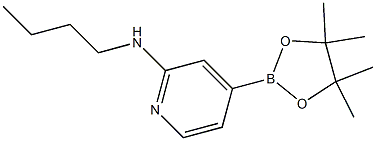 N-butyl-4-(4,4,5,5-tetramethyl-1,3,2-dioxaborolan-2-yl)pyridin-2-amine Struktur