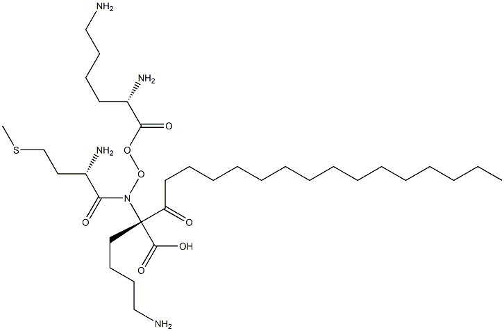 Palmitoyl-Lysyl-Dioxymethiony- Lysine Struktur