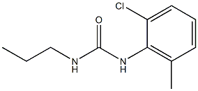 1-(2-CHLORO-6-METHYLPHENYL)-3-PROPYLUREA Struktur