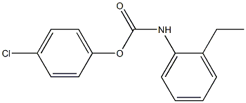 4-CHLOROPHENYL N-(2-ETHYLPHENYL)CARBAMATE Struktur