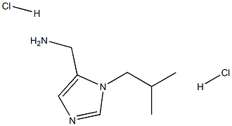 1-(1-Isobutyl-1H-imidazol-5-yl)methanamine dihydrochloride Struktur