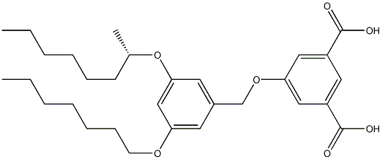 (S)-5-(3-(heptyloxy)-5-(octan-2-yloxy)benzyloxy)isophthalic acid Struktur