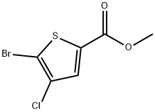 Methyl 5-bromo-4-chlorothiophene-2-carboxylate Struktur