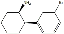 (1R,2R)-2-(3-bromophenyl)cyclohexanamine Struktur