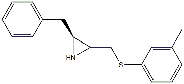 (2S)-2-benzyl-3-(m-tolylthiomethyl)aziridine Struktur