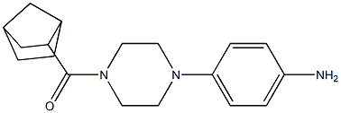 (4-(4-aminophenyl)piperazin-1-yl)(bicyclo[2.2.1]heptan-2-yl)methanone Struktur