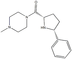 (4-methylpiperazin-1-yl)((2S,5R)-5-phenylpyrrolidin-2-yl)methanone Struktur