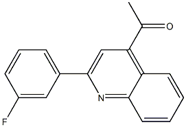 1-(2-(3-fluorophenyl)quinolin-4-yl)ethanone Struktur