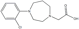 2-(4-(2-chlorophenyl)-1,4-diazepan-1-yl)acetic acid Struktur