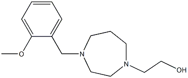 2-(4-(2-methoxybenzyl)-1,4-diazepan-1-yl)ethanol Struktur