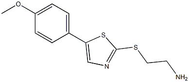 2-(5-(4-methoxyphenyl)thiazol-2-ylthio)ethanamine Struktur