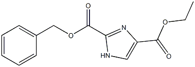 2-benzyl 4-ethyl 1H-imidazole-2,4-dicarboxylate Struktur