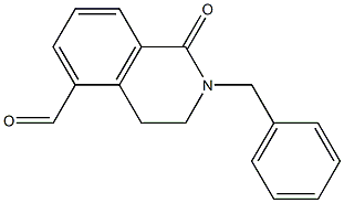 2-benzyl-1-oxo-1,2,3,4-tetrahydroisoquinoline-5-carbaldehyde Struktur