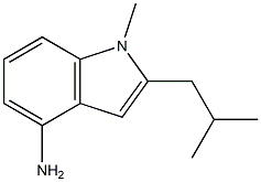 2-isobutyl-1-methyl-1H-indol-4-amine Struktur