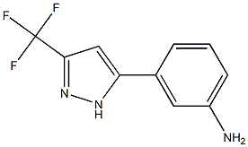 3-(3-(trifluoromethyl)-1H-pyrazol-5-yl)aniline Struktur