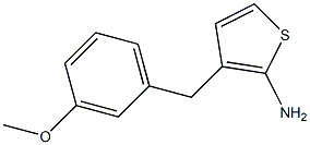 3-(3-methoxybenzyl)thiophen-2-amine Struktur