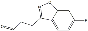 3-(6-fluorobenzo[d]isoxazol-3-yl)propanal Struktur