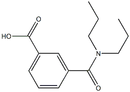 3-(dipropylcarbamoyl)benzoic acid Struktur