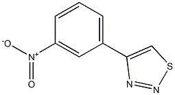 4-(3-nitrophenyl)-1,2,3-thiadiazole Struktur