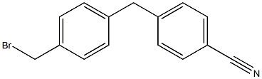 4-(4-(bromomethyl)benzyl)benzonitrile Struktur