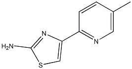 4-(5-methylpyridin-2-yl)thiazol-2-amine Struktur