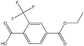 4-(ethoxycarbonyl)-2-(trifluoromethyl)benzoic acid Struktur