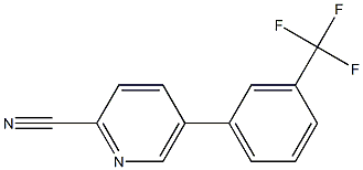 5-(3-(trifluoromethyl)phenyl)picolinonitrile Struktur