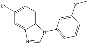 5-bromo-1-(3-(methylthio)phenyl)-1H-benzo[d]imidazole Struktur