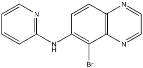 5-bromo-N-(pyridin-2-yl)quinoxalin-6-amine Struktur