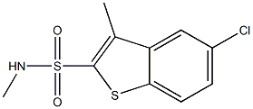 5-chloro-N,3-dimethylbenzo[b]thiophene-2-sulfonamide Struktur