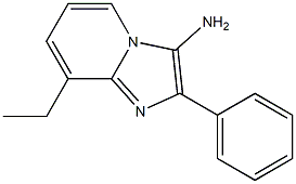 8-ethyl-2-phenylimidazo[1,2-a]pyridin-3-amine Struktur