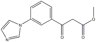 methyl 3-(3-(1H-imidazol-1-yl)phenyl)-3-oxopropanoate Struktur