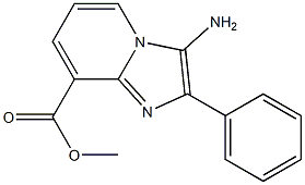 methyl 3-amino-2-phenylimidazo[1,2-a]pyridine-8-carboxylate Struktur