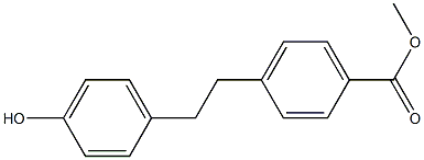 methyl 4-(4-hydroxyphenethyl)benzoate Struktur