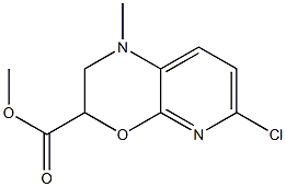 methyl 6-chloro-1-methyl-2,3-dihydro-1H-pyrido[2,3-b][1,4]oxazine-3-carboxylate Struktur