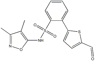 N-(3,4-dimethylisoxazol-5-yl)-2-(5-formylthiophen-2-yl)benzenesulfonamide