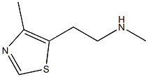 N-methyl-2-(4-methylthiazol-5-yl)ethanamine Struktur