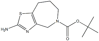 tert-butyl 2-amino-7,8-dihydro-4H-thiazolo[4,5-c]azepine-5(6H)-carboxylate Struktur