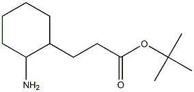 tert-butyl 3-(2-aminocyclohexyl)propanoate Struktur