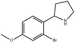 2-(2-BROMO-4-METHOXYPHENYL)PYRROLIDINE Struktur