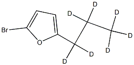 2-Bromo-5-(n-propyl-d7)-furan Struktur