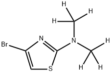 4-Bromo-2-(dimethylamino-d6)-thiazole Struktur