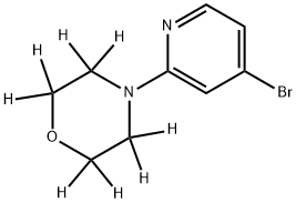 4-Bromo-2-(morpholino-d8)-pyridine Struktur