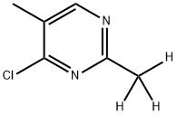 4-Chloro-5-methyl-2-(methyl-d3)-pyrimidine Struktur