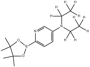 5-(Diethylamino-d10)-pyridine-2-boronic acid pinacol ester Struktur