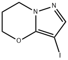 3-IODO-6,7-DIHYDRO-5H-PYRAZOLO[5,1-B][1,3]OXAZINE, 1383675-85-1, 結(jié)構(gòu)式