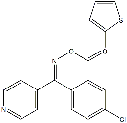 (Z)-(4-chlorophenyl)(pyridin-4-yl)methanone O-thiophene-2-carbonyl oxime Struktur